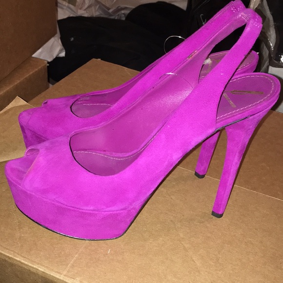 BRIAN ATWOOD REAL SUEDE COMFY AF PLATFORM SLINGBACK PEEPS SIZE 9 - Picture 6 of 11